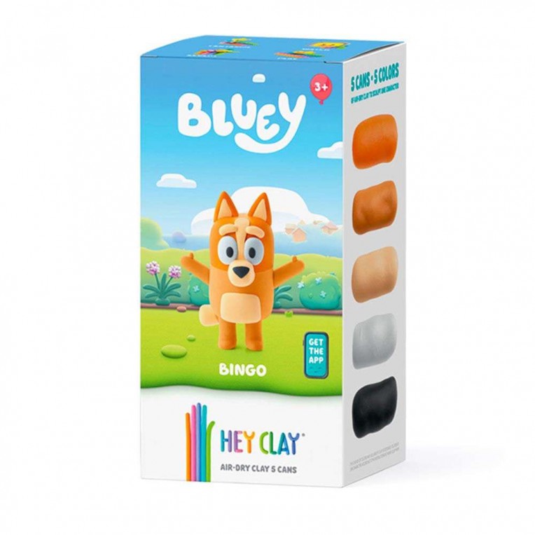 Hey Clay Bluey & Friends Bingo with 5...