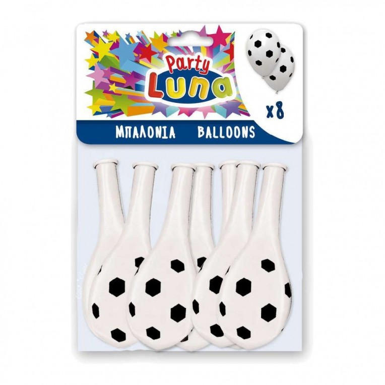 Balloons Football 36x29cm 8pcs (0088934)