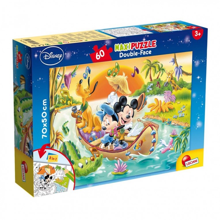 Lisciani Παζλ Maxi Double-Face Mickey...