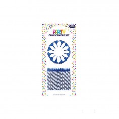 Cake Candles Blue Set 36pcs...