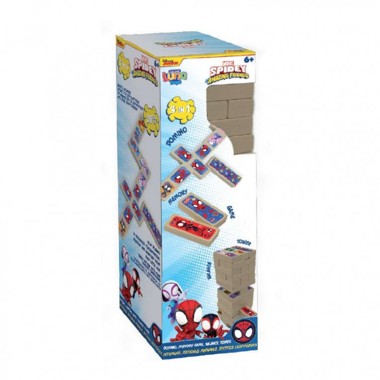 Luna Toys Board Game Tower 3 in 1...