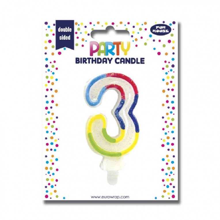 Birthday Candle Number 3 (6828-3C)
