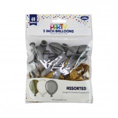 Balloons Silver Gold 13cm...