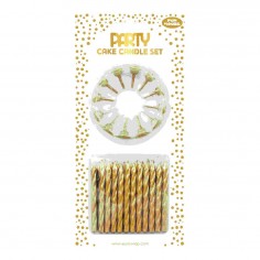 Cake Candles Gold Set...