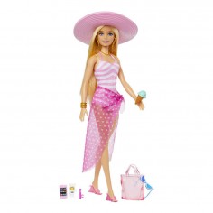 Barbie Κούκλα Beach Glam με...