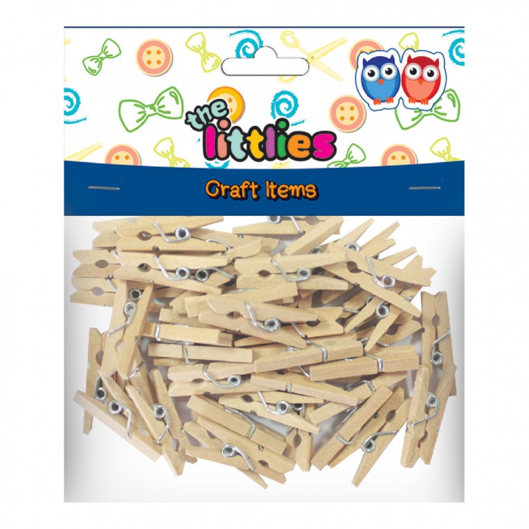 Wooden Clothespins 25mm 45pcs (0646520)