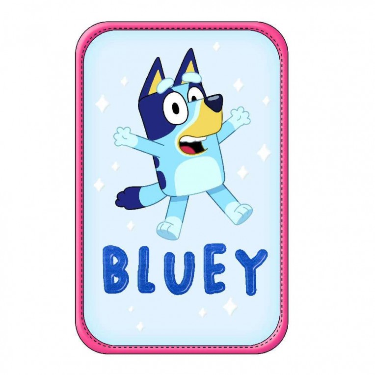 Κασετίνα Διπλή Γεμάτη Bluey Blue...
