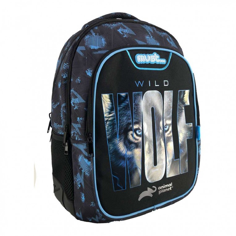 Backpack Must Animal Planet Wild Wolf...