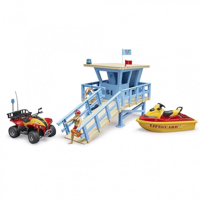 Bruder Lifeguard Station with Quad...