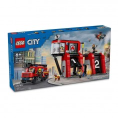 LEGO City Fire Station with...