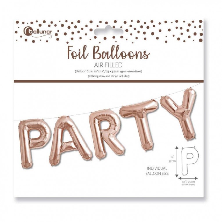 Foil Balloon Party Rose Gold...