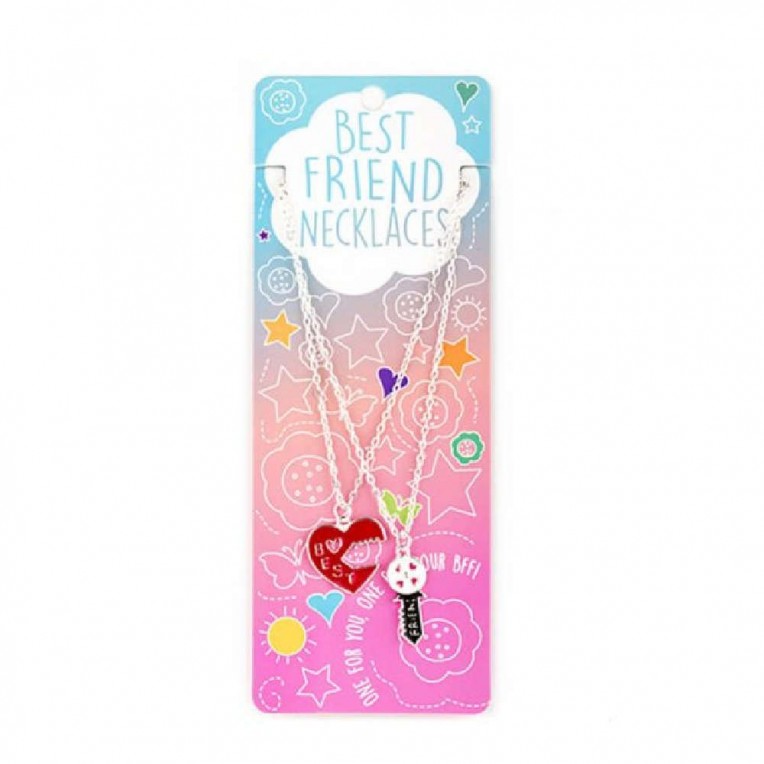 Best Friend Necklaces Key-Heart...