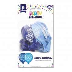 Balloons Blue with Happy...