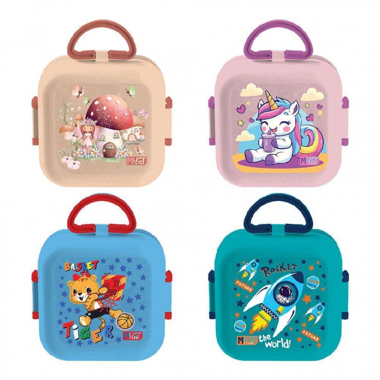 Lunch Box PP Plastic with Fork and...