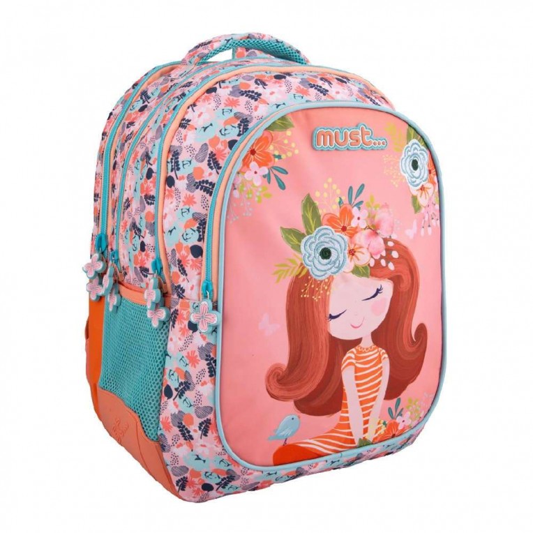 Backpack Must Multi Girl Flowers with...