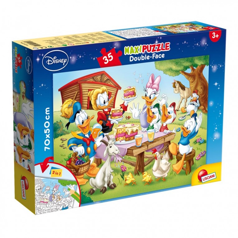 Lisciani Παζλ Maxi Double-Face Mickey...