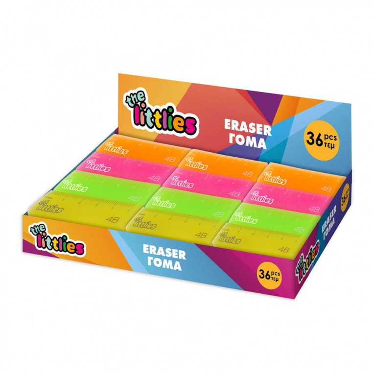 Eraser The Littlies Ruler 1pc - 4...