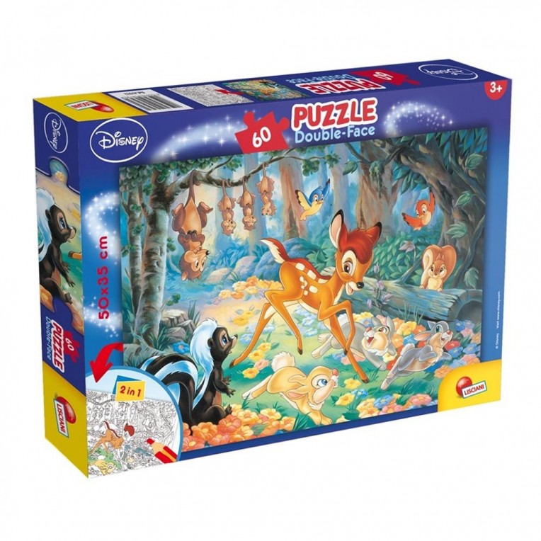 Lisciani Puzzle Double-Face Bambi...