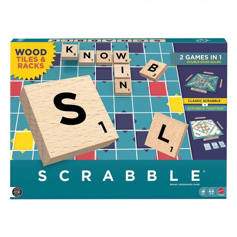 Επιτραπέζιο Scrabble 2 σε 1 με Ξύλινα...