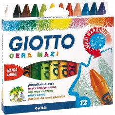 Giotto 12 XL Wax Crayons