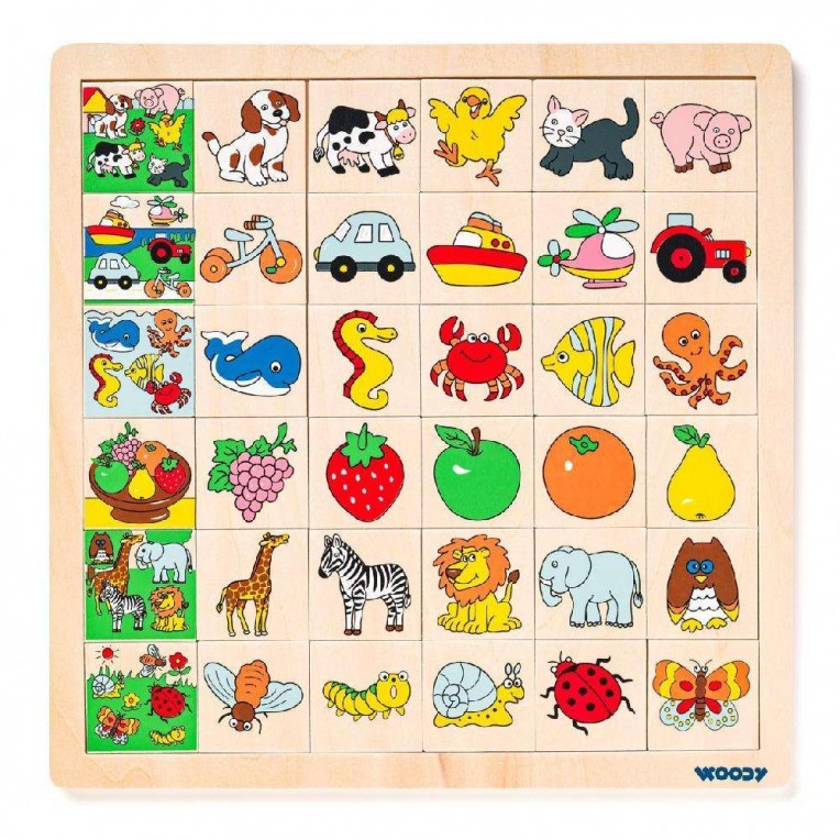 Woody Wooden Matching Game Match the...