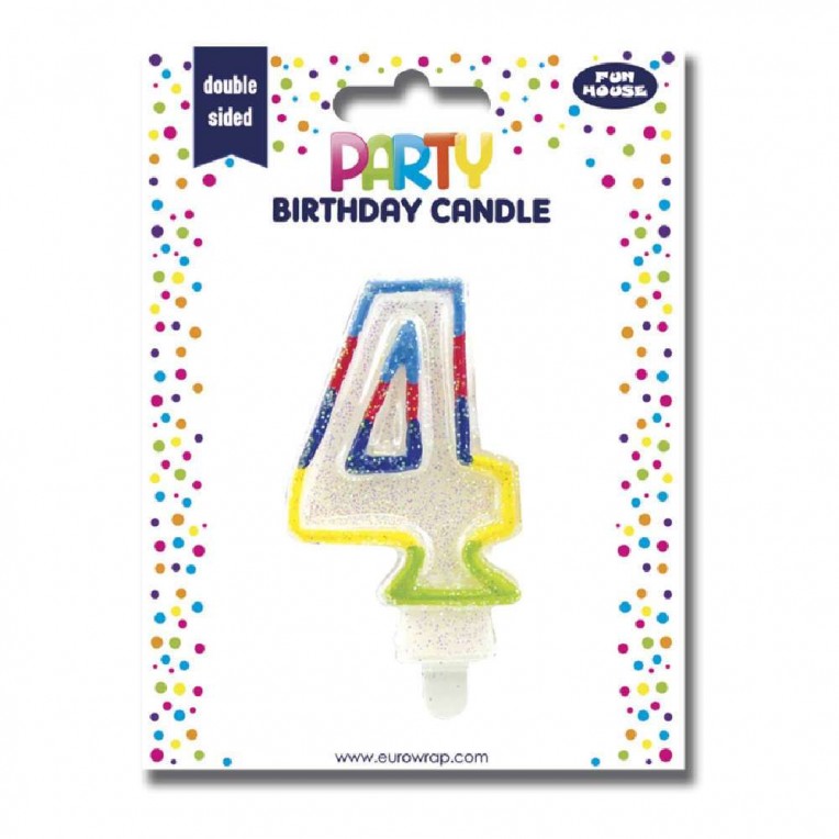 Birthday Candle Number 4 (6828-4C)