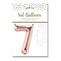 Foil Balloon Number 7 Gold...