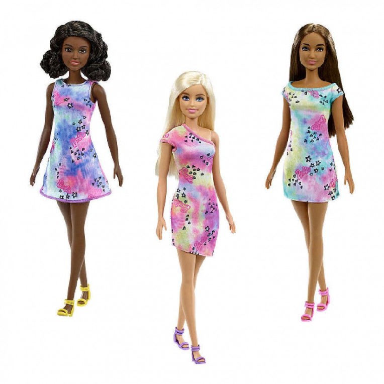 Barbie Fashion Floral Dress Doll -...