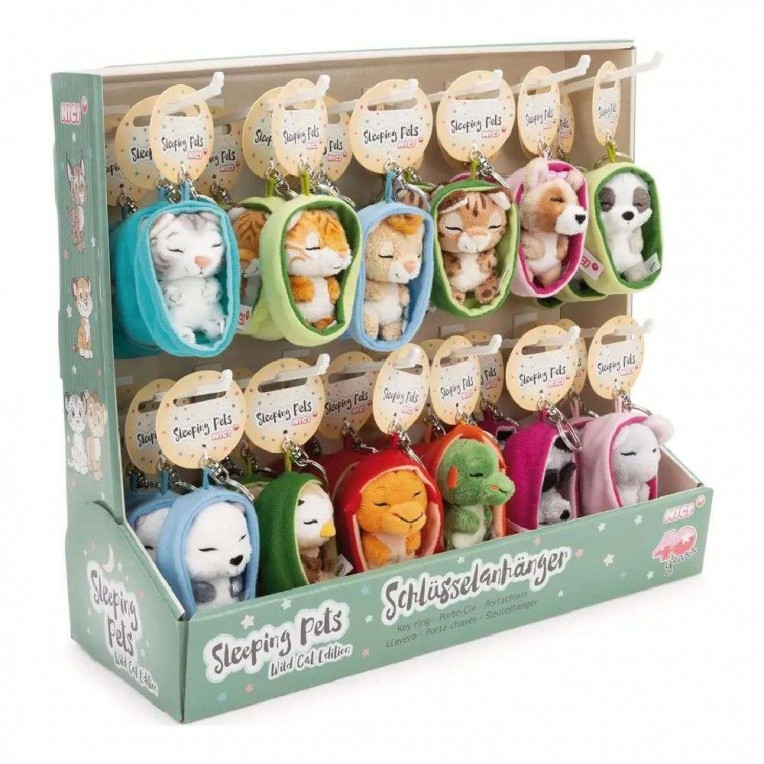 Nici Plush Keychain Sleeping Pets 8cm...