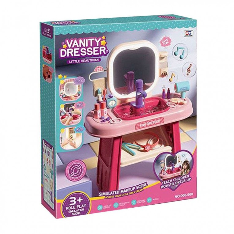 Beauty Vanity Dresser with Water Tap,...