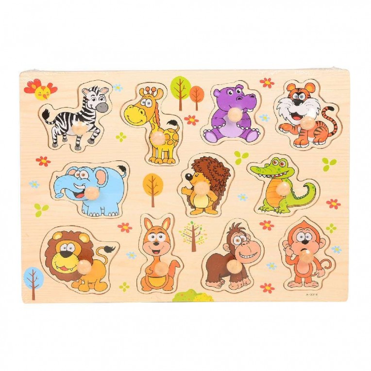 Wooden Puzzle Jungle Animals (A-3014)