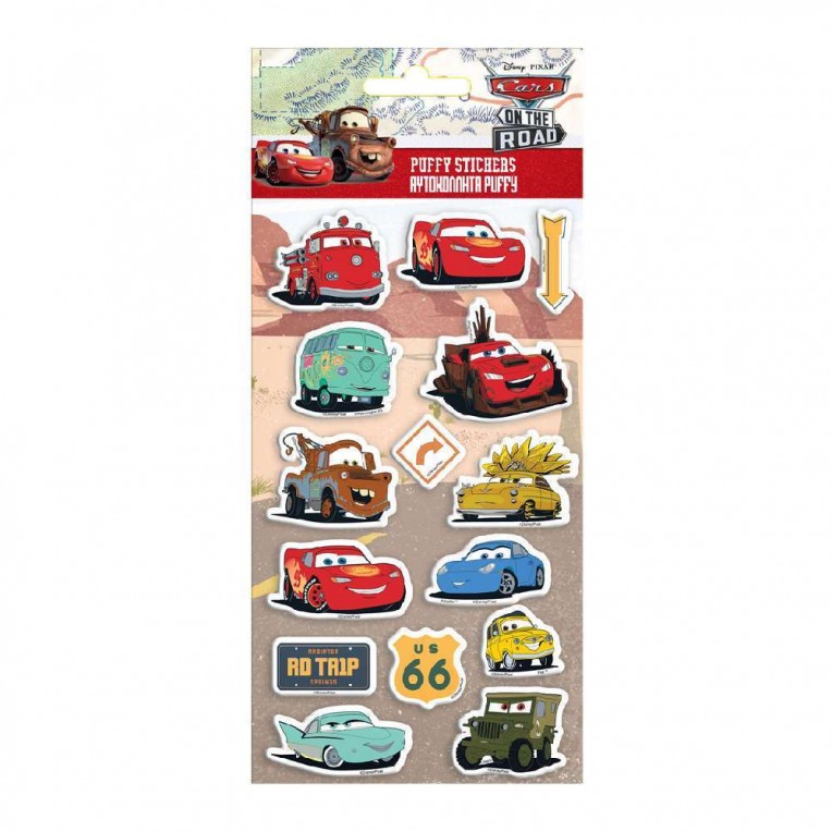 Αυτοκόλλητα Puffy Disney Pixar Cars...