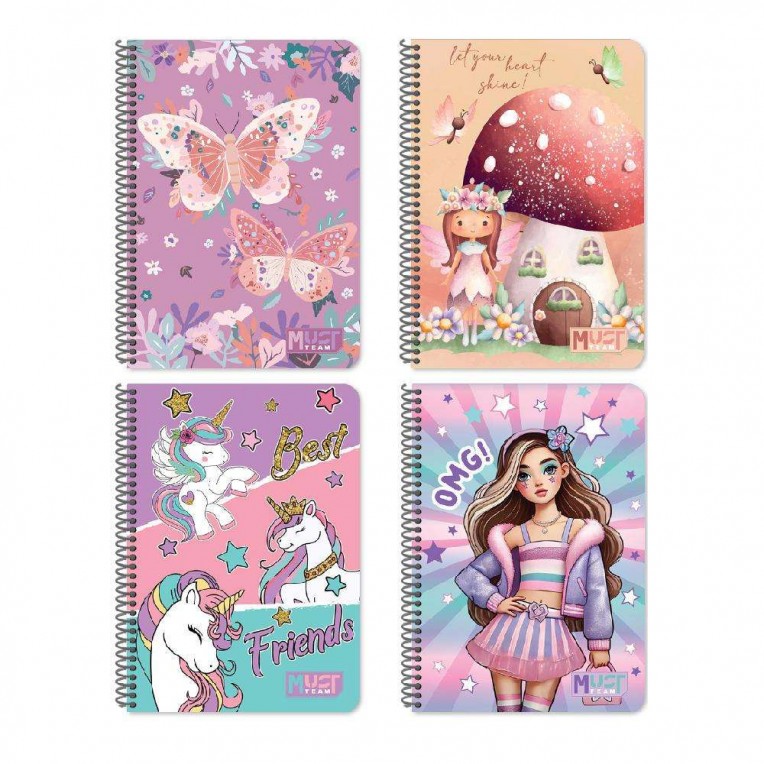 Spiral Notebook Must Team Cutes B5...