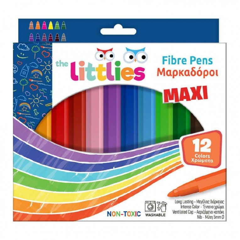 Μαρκαδόροι Maxi The Littlies 12...