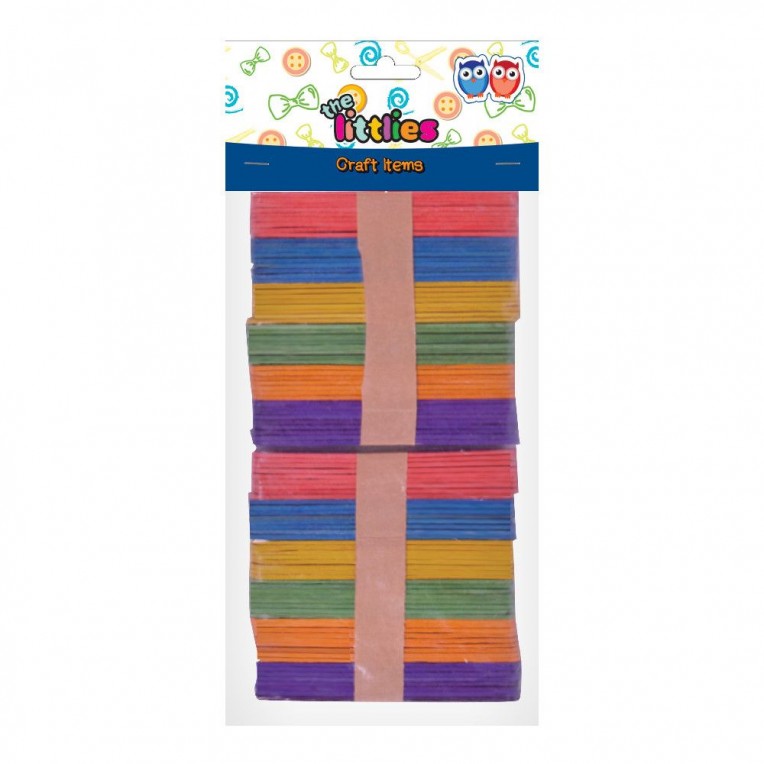 Colorful Wooden Sticks 114mm 100pcs...