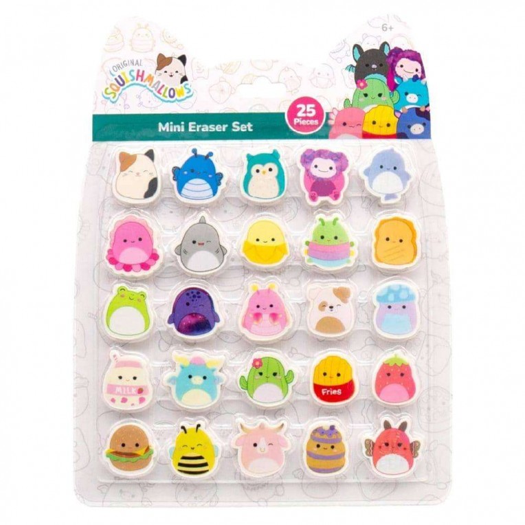 Squishmallows Set 25 Mini Erasers...