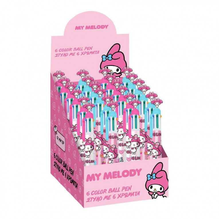Pen with 6 Colors Sanrio Hello Kitty...