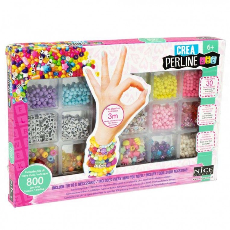 Nice Group Crea Perline ABC 800 Beads...