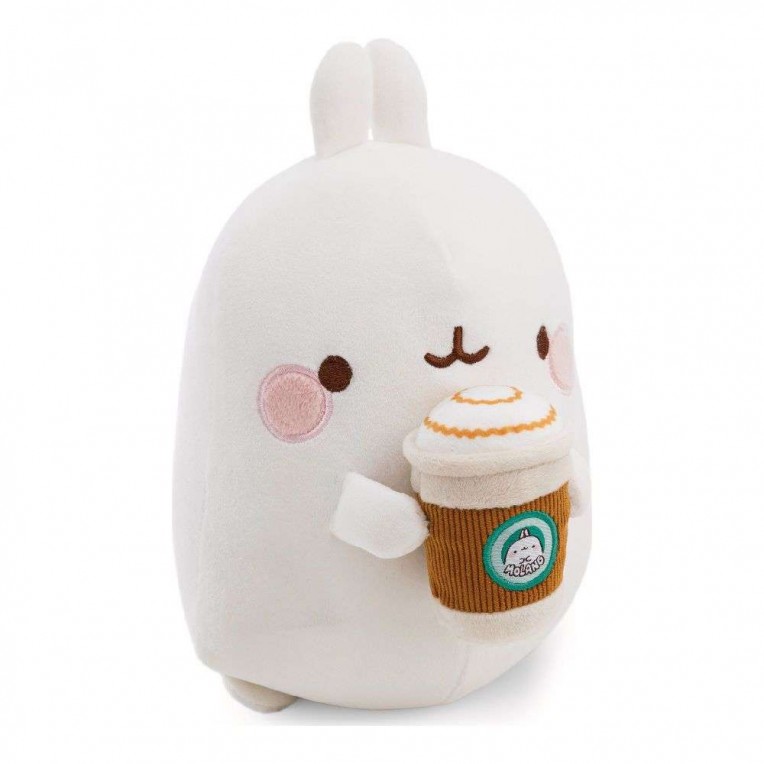 NICI Plush Molang with Coffee Mug...