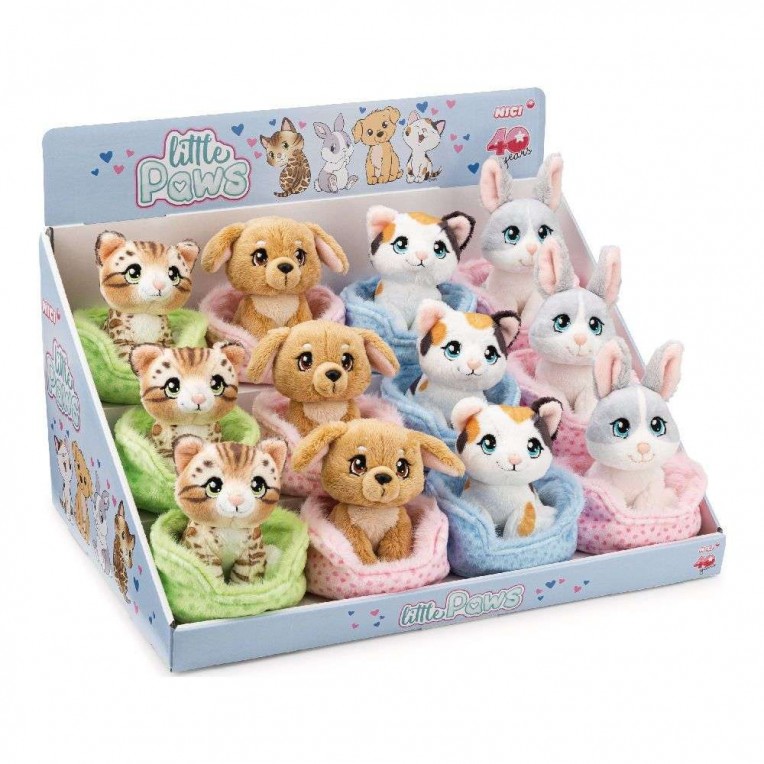 NICI Little Paws Λούτρινο με Καλαθάκι...