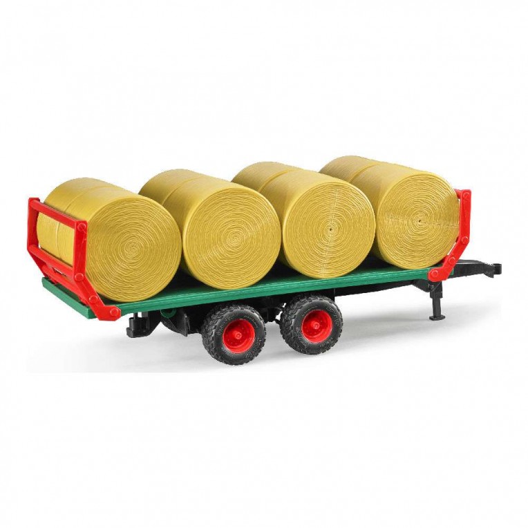 Bruder Bale Transport Trailer with 8...