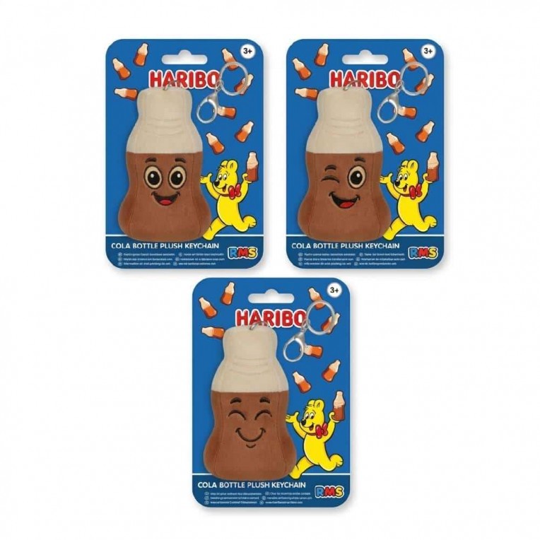 Haribo Plush Keychain 10cm Happy Cola...