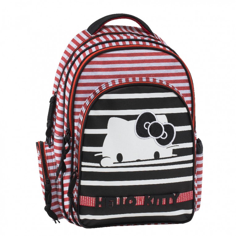 Organized Backpack Hello Kitty Stripes