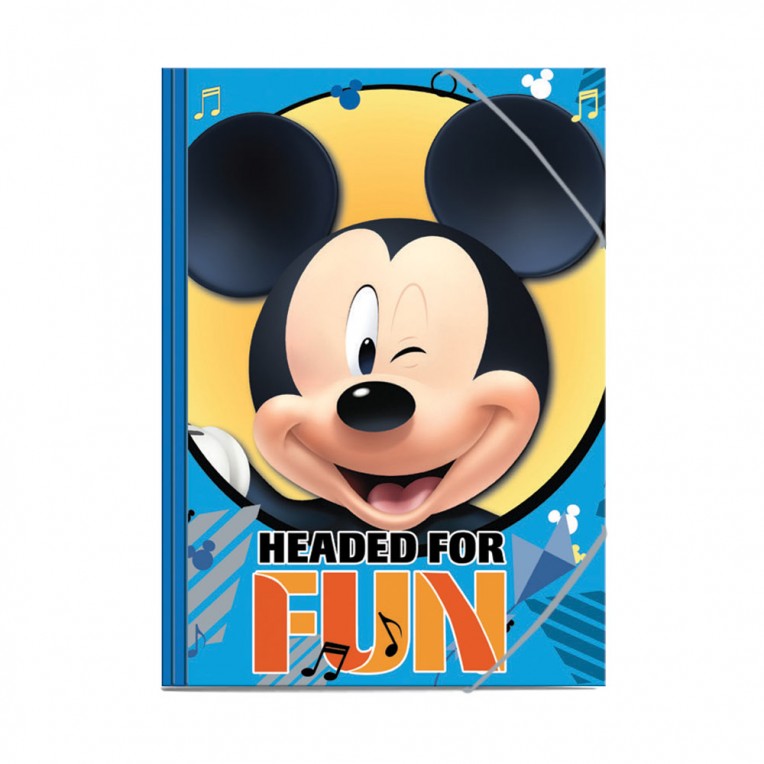 Paper Folder with Bands 25x35 Mickey