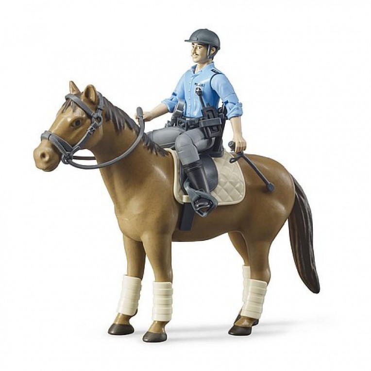 Bruder BWorld Mounted Policeman with...