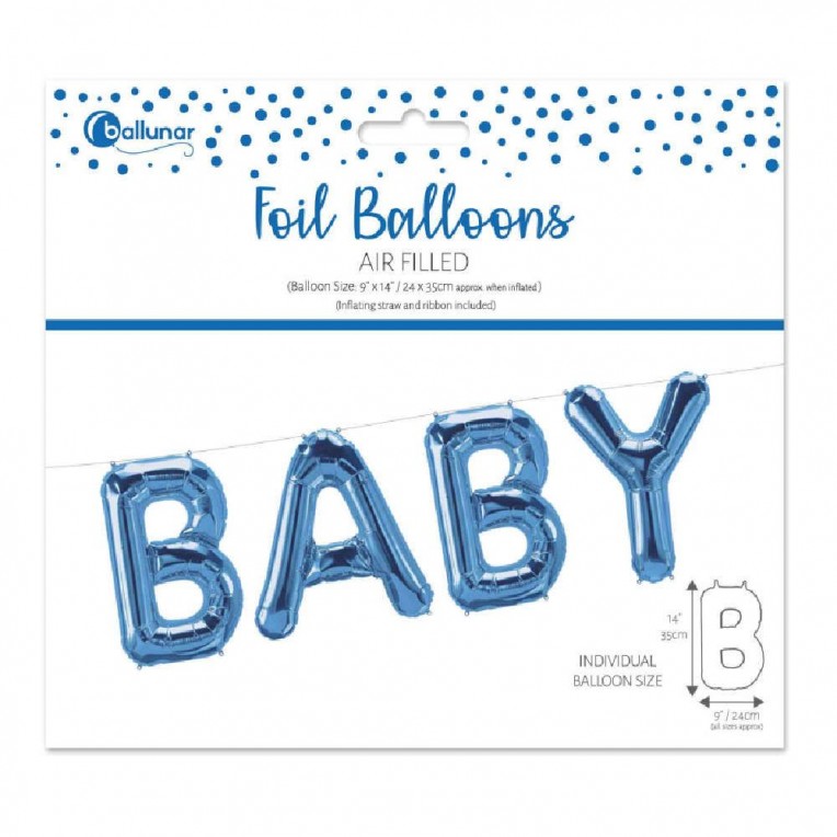 Foil Balloon Baby Blue (28995-BBCC)