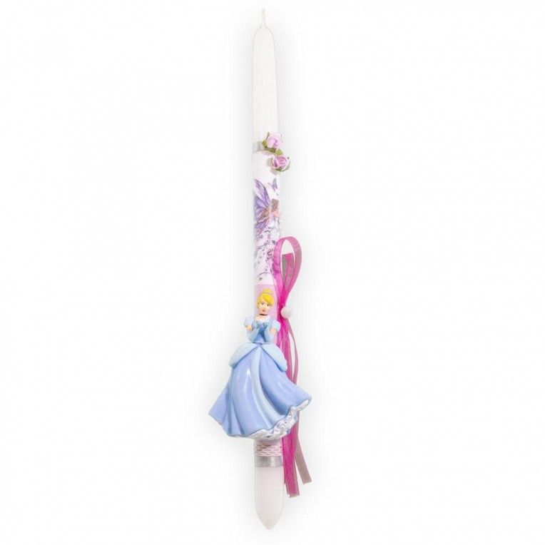 Easter Candle with Cinderella Figure