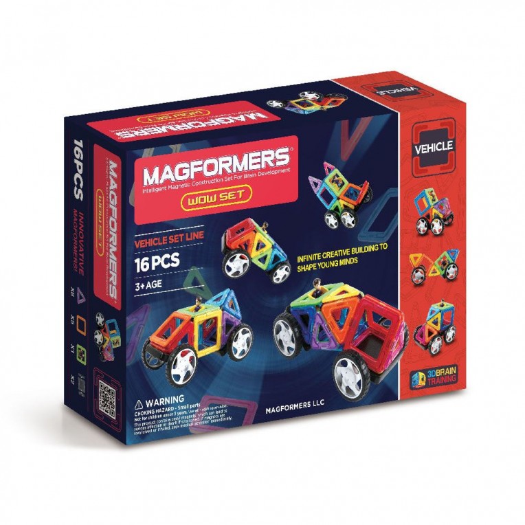 Magformers Vehicle WOW 16pc Set...