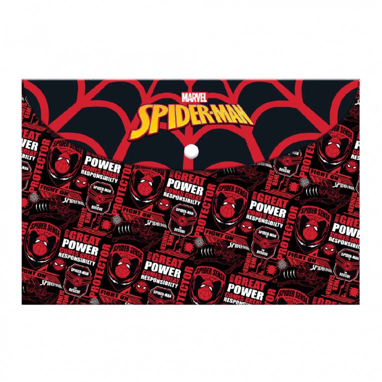 Folder with Button Spiderman A4...