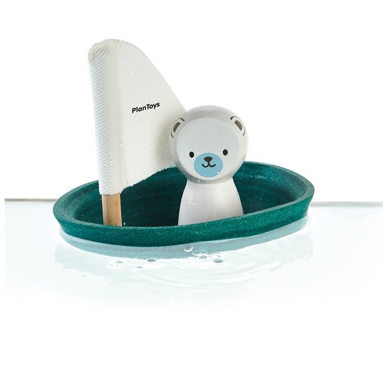 Plan Toys Sailing Boat-Polar Bear